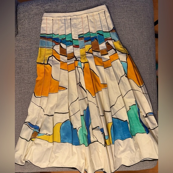 Zara Woman ZW Collection Printed Pleated Midi Skirt – Size XS - Picture 12 of 16